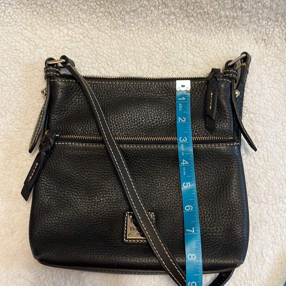 Black on Black Pebble leather Dooney & Bourke Shoulder Bag - Picture 12 of 16